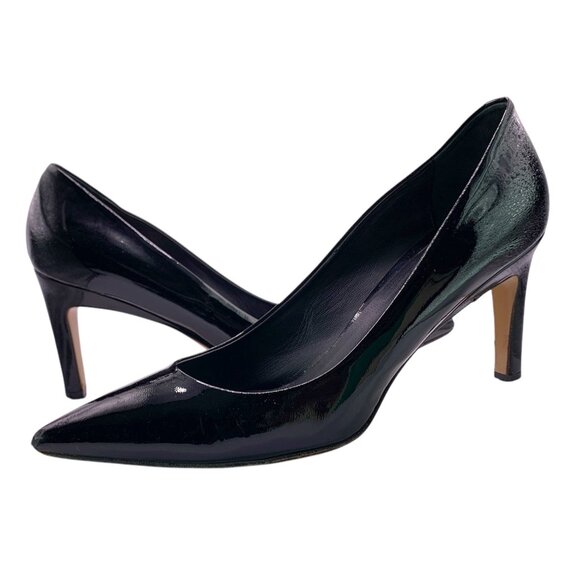 MAXMARA Black Patent LEATHER Heels - Picture 2 of 10